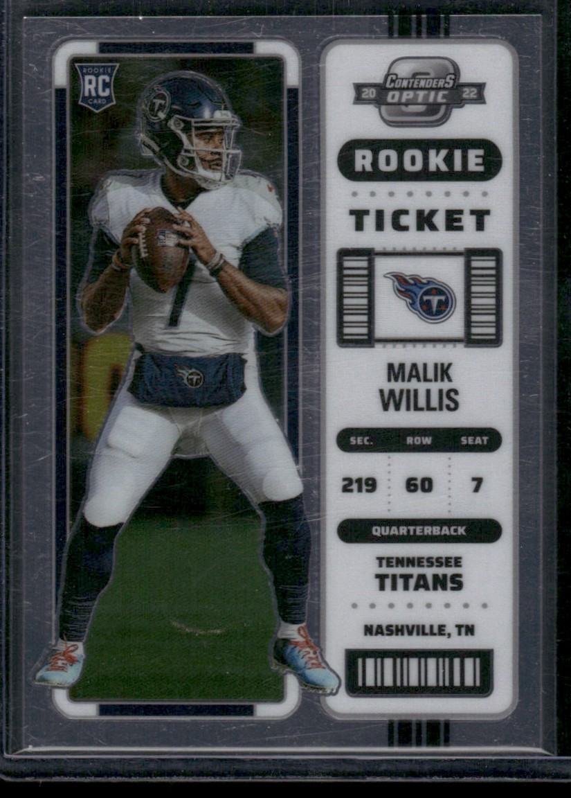 2022 Panini Contenders Optic Malik Willis Rookie Tennessee Titans #86