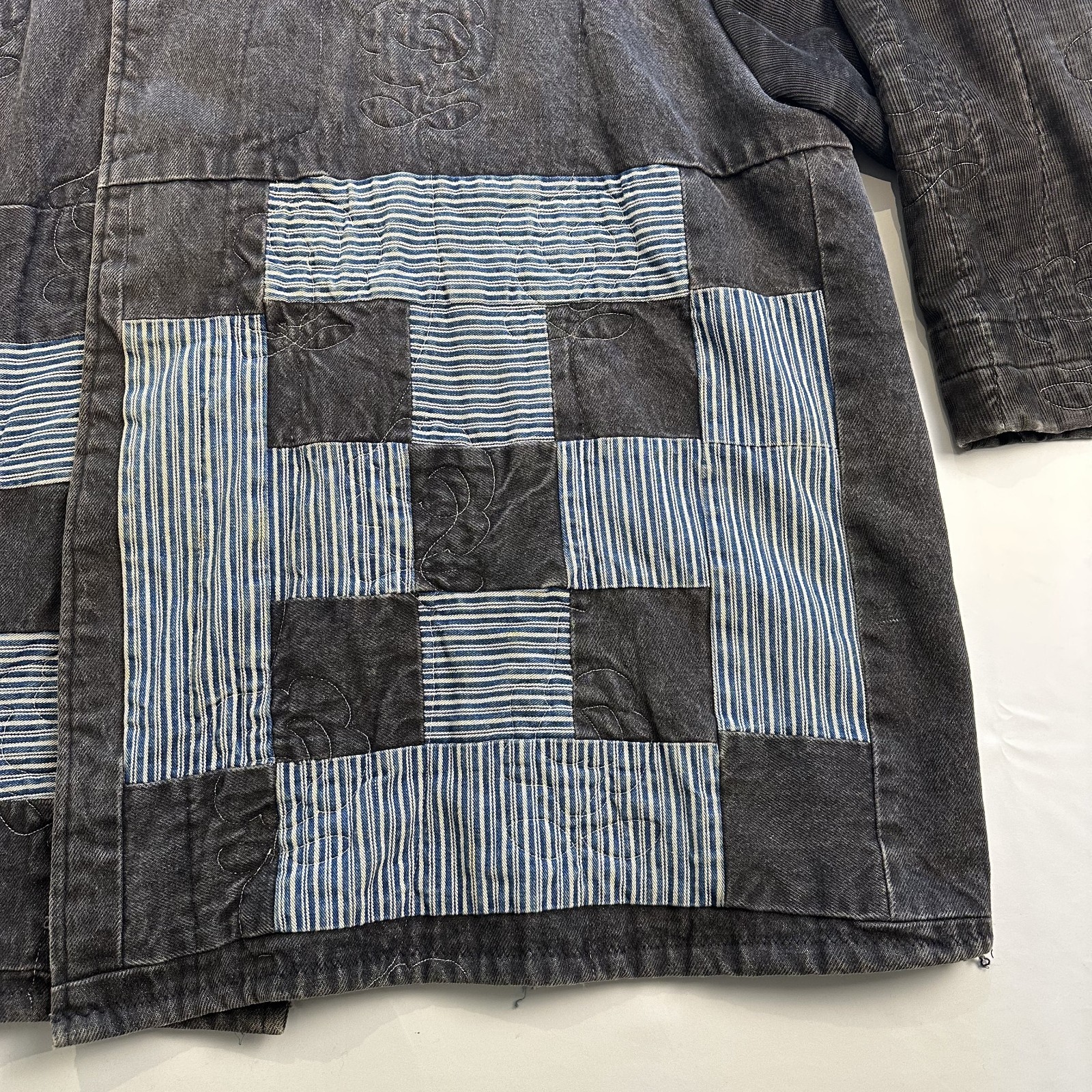 VTG Patchwork Granny Jacket Handmade Cottage Core… - image 3