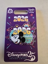DISNEYLAND MAGIC KEY DATED 2026 MICKEY PIN DISNEY LR