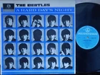 Beatles 2nd Press NZ LP A Hard Day's Night VG+ '64 Blue Parlophone PMCM1230 MONO