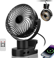 Ventilatore Portatile USB Ricaricabile, 8000Mah Power Bank Ventilatore Da Tavolo