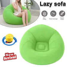 Large Lazy Inflatable Sofa Chairs PVC Lounger Seat Bean Bag Pouf Puff Couc