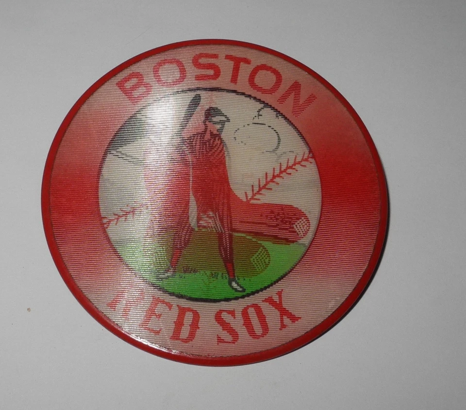 1958 Boston Red Sox Baseball Fenway Souvenir Magic Motion Flicker Pin Button - Image 3 of 4