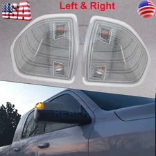 Clear Lens Amber LED Side Mirror Turn Signal Lights For Dodge Ram 1500 2500 3500
