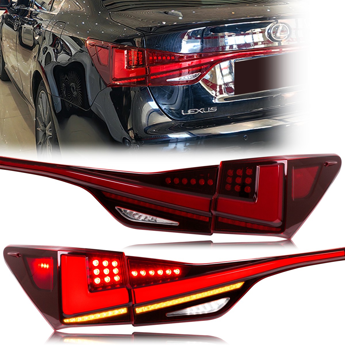 レクサスGS350 LEDテールライト スモーク左右セット レクサスGS350 LEDテールライト スモーク左右セット Lexus
