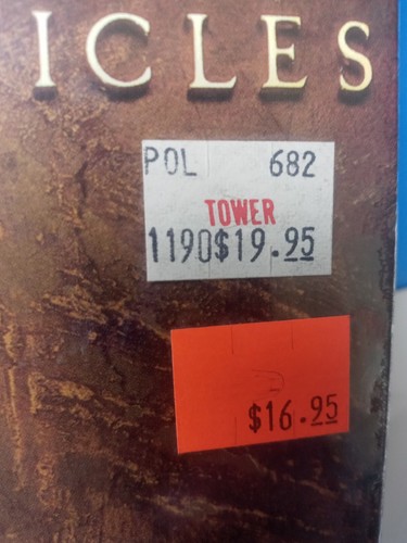 Rush - Chronicles Videos-VHS 1990 *New and Sealed * Tower Records Sticker - Picture 3 of 4