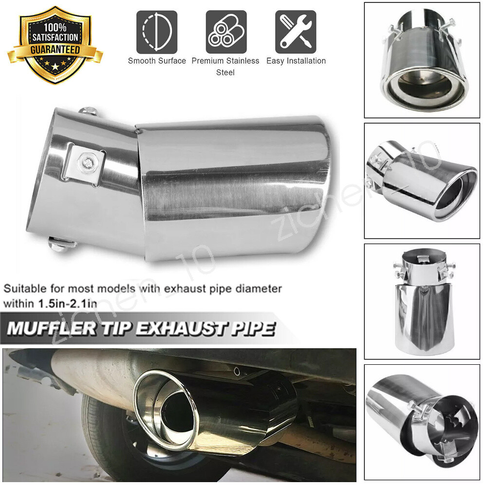 Car Exhaust Pipe Tip Rear Tail Throat Muffler Stainless Steel For Acura NSX