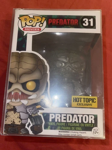 Funko Pop! Movies Predator Clear Hot Topic Exclusive #31 Retired and Vaulted