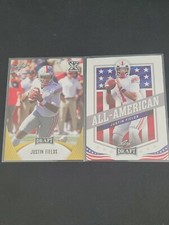2021 Justin Fields ROOKIE LOT Leaf 02 Gold/Yellow All American 49