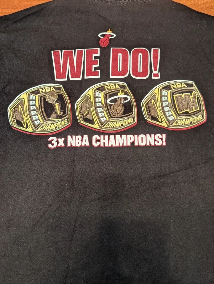 Miami Heat Got Rings T Shirt Men’s Size XL NBA Exclusive Collection Shirt Cotton - Image 4 of 4