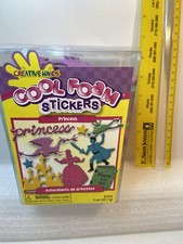 Creative Hands -Princess Foam Stickers for Kids' crafts - 5 oz pkg -Used