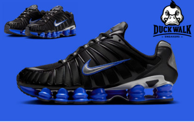 Nike Shox TL Shoes Black Racer Blue Metallic Silver CN0151-004 Men's Sizes NEW