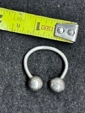 CUSTOM SILVER KEY FOB - UNIQUE, SMALL