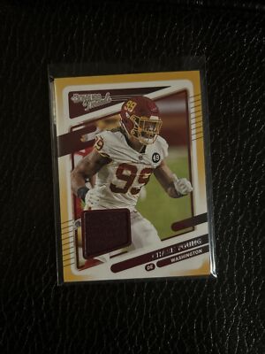 Donruss Threads 2021 Chase Young Yellow Parallel Patch Card
