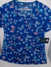 NEW Zoe  Chloe butterflies scrub top - Small