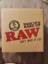 RAW Rolling Papers Wake Up Bake Up Coffee Cup Tea Mug Cone Holder RAWTHENTIC!