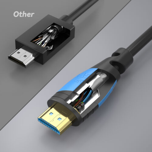 HDMI Kabel 2.0 4K U-HD High-Speed 3D Ethernet 2160p 1080p Full-HD ARC HDR CEC - Afbeelding 4 van 16