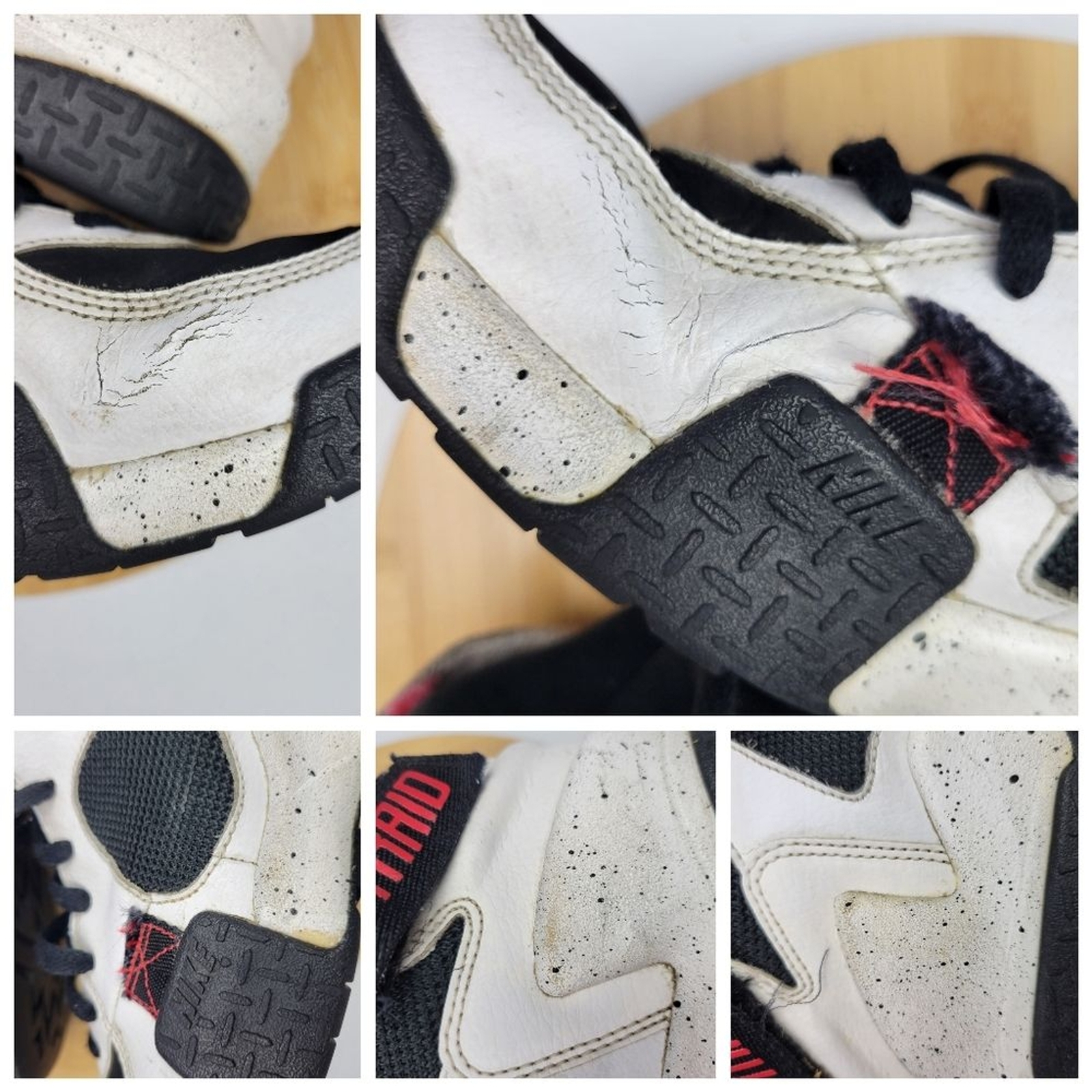 Nike Air Raid White Black Men's Size 9.5