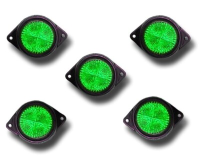 5 STÜCK 12V LED GRÜN MARKIERUNGSLEUCHTEN UMRISSBLINKER AUTO WOHNMOBIL MERCEDES MAN