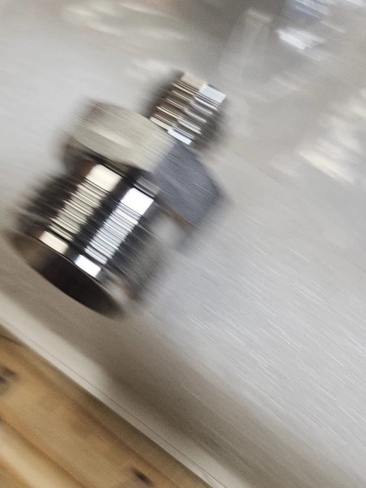 Stainless Reducing Union 1/2" ToD X 1/4" ToD  Parker 8RU4-316  Bodies Only 3 Pk - Image 2 of 4