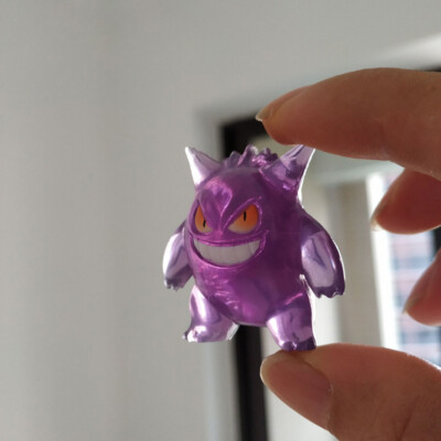 2'' Nintendo Action Figure Tomy Toys Transparent Purple Gengar Rare