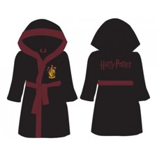 Men's Harry Potter Gryffindor Coral Fleece Bathrobe, Dressing Gown, Nightwear