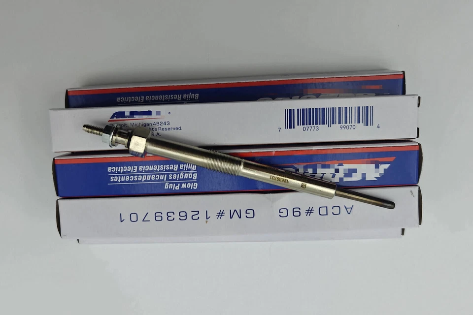 8Pcs OEM #9G 12639701 Glow Plugs for LMM LML LBZ Silverado Sierra Duramax 6.6L Foto 2 de 4