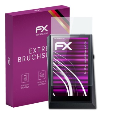 atFoliX Glasfolie für IRiver Astell&Kern AK300 Displayfolie 9H Schutzpanzer