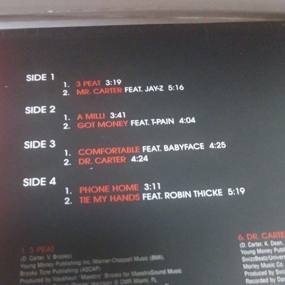 The Carter 3 Back Cover