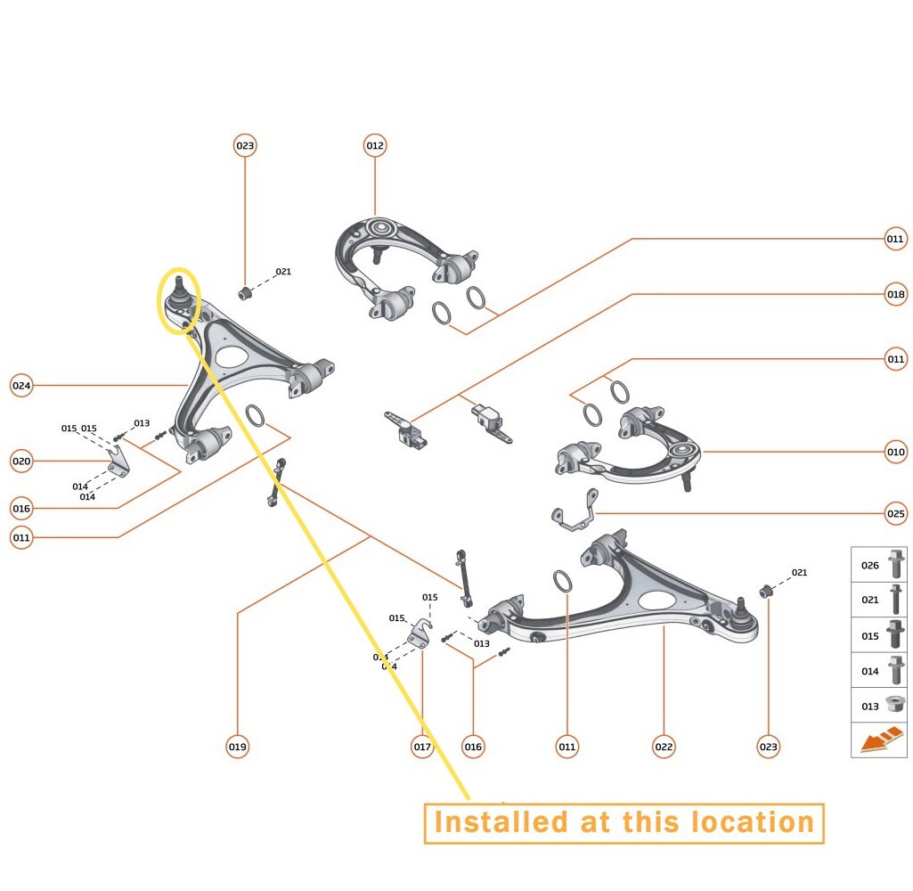 McLaren 600LT Front Lower Ball joint