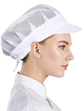  3pcs Unisex Chef Hat Elastic Kitchen Chef Hat Cooking Chef Cap Large White