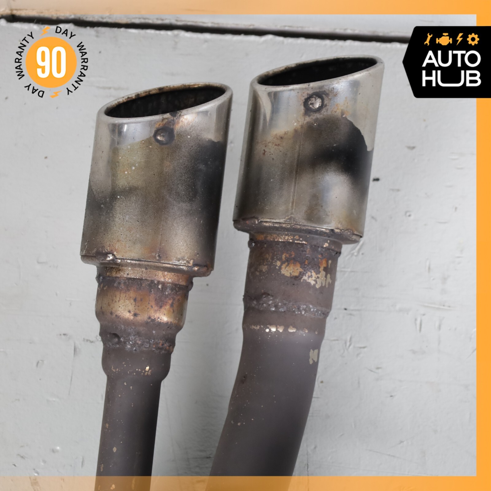 Maserati Quattroporte M139 Exhaust Mufflers Dual Tips Left & Right Side Set 71k