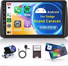 [2+32GB] Car Radio Stereo Carplay Android GPS For Dodge Grand Caravan 2008-2020