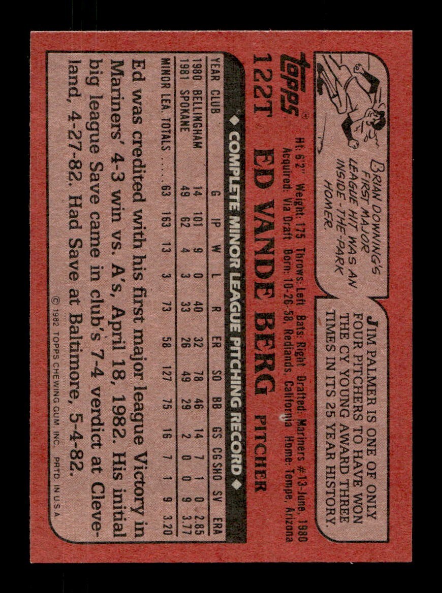 1982 Topps Traded 1-132 EX-MT/NM Pick From List All PICTURED - Picture 99 of 501