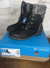 Womens Columbia Twentythird Ave Waterproof Leather Ankle Boots - US size 5 - NIB
