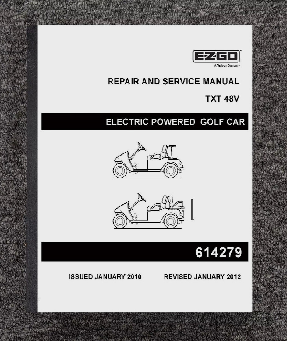 2010-2013 Electric 48V Golf Cart Workshop Manual TXT EZGO 27