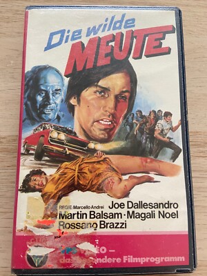 Die Wilde Meute VHS Joe Dallesandro Grindhouse Exploitation VPS RARITÄT