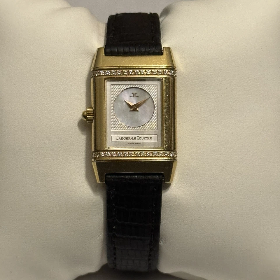 Dúo Jaeger LeCoultre Reverso Duetto en oro amarillo con detalle de diamante blanco Foto 4 de 4