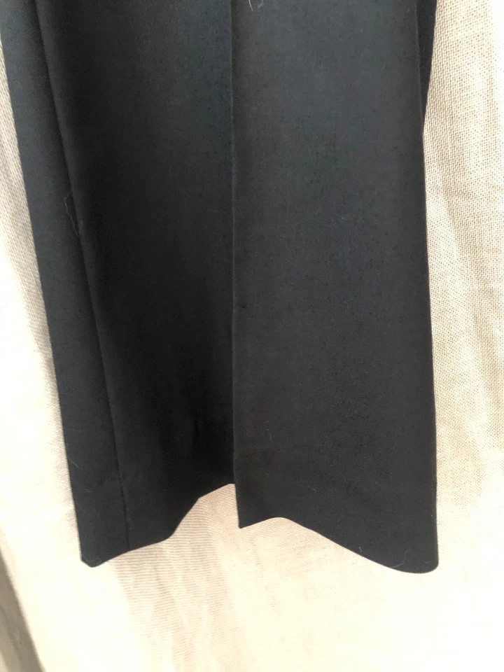 Pantalones Pantalón Stella McCartney Mujer Frente Plano Negro Lana 40 Hecho en Italia Foto 2 de 4