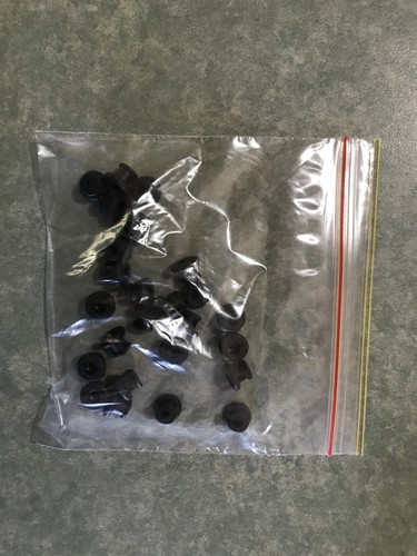 50 x Shock Cord BUNJI BUNGEE BUTTONS KNOBS BLACK ute tonneau boat Esky Kayak - Picture 4 of 10