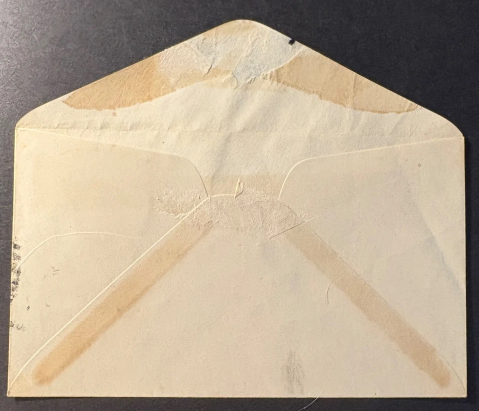 #644 Burgoyne FDC w/o cachet with 6 city cancels, last pic of Saratoga back flap - Image 3 of 3