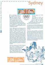 Document Officiel   2000 29   Sydney  Yv N° 3340 Et 3341