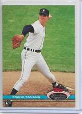 1991 Stadium Club Baseball Frank Tanana Card # 158 Rare Variation B Copyright