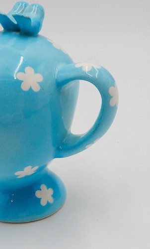 Napco Miss Cutie Pie Blue Salt & Pepper Shakers #43510/BL Vintage - Picture 14 of 14