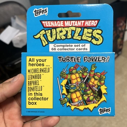 Vintage Topps Teenage Mutant Ninja Turtles Cards Boxed 66 Collectors Cards 1990