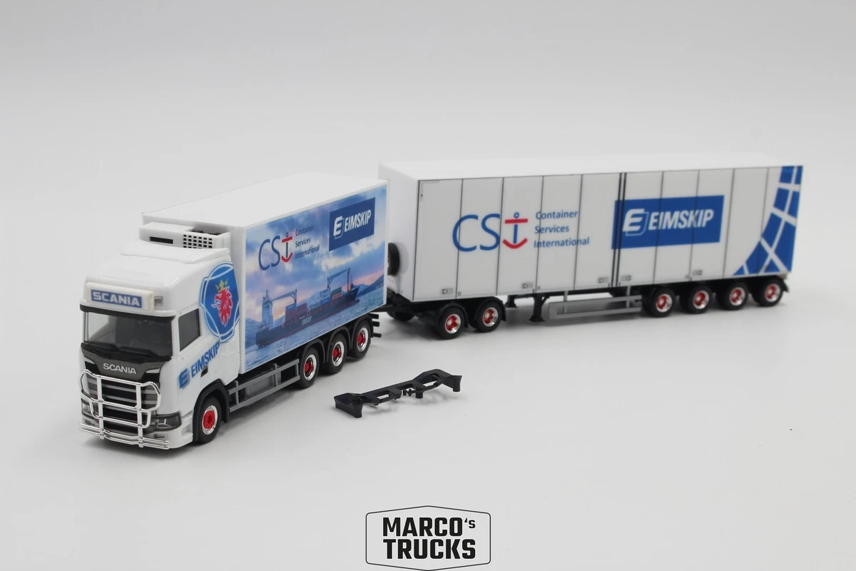 Herpa HO 1/87 – Camion Scania R 420 TL Avec Double Remorque GIRLINGER – Occasion