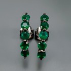 Handmade Natural Onyx Earrings 925 Sterling Silver /E130003