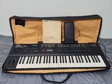 YAMAHA DX7s Digital FM Synthesizer 61 Key ROM Cartridge Case Pedal Manual Japan