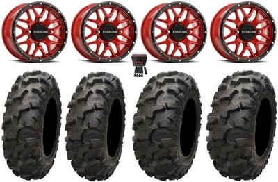 Raceline Krank 14'' Red Wheels 30'' Blackwater Tires Can-Am Maverick X3