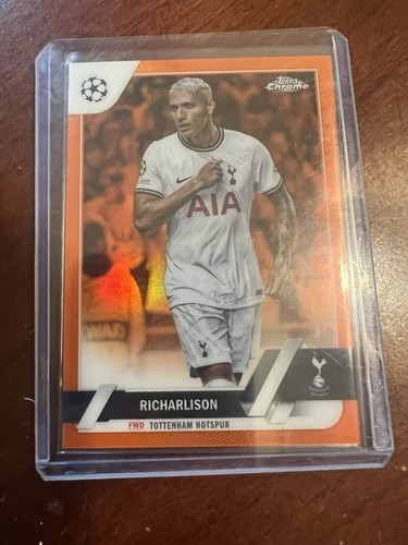 2022-23 Topps Chrome UEFA Club Competition Richarlison #138 Orange Refractor /25